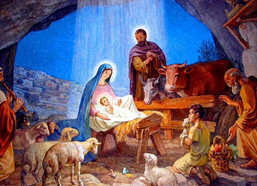 ChristmasHolyJesusChristianCatholicVintageHomeWallDecorArt